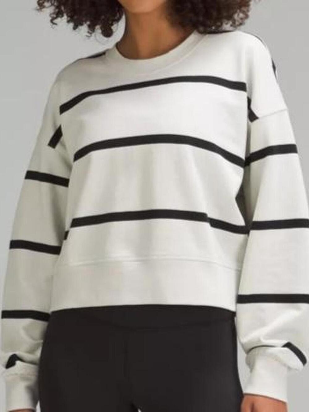 Lululemon Women's White and Cream Sweatshirt